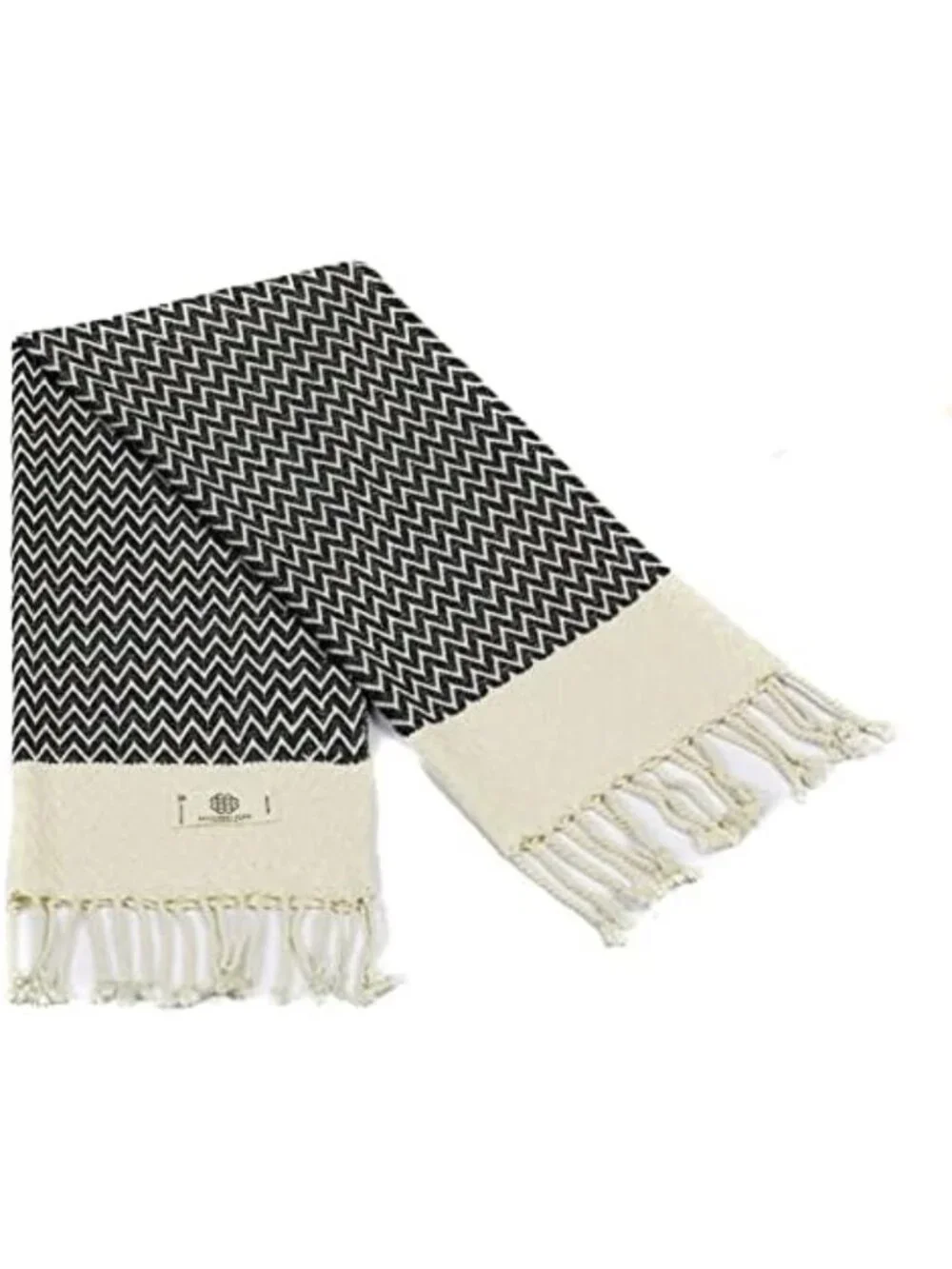 Set of 2 Decorative Hand Towels - 100% Cotton Peshtemal for Bath, Kitchen, Yoga